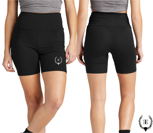 High Waisted Biker Shorts Black E's