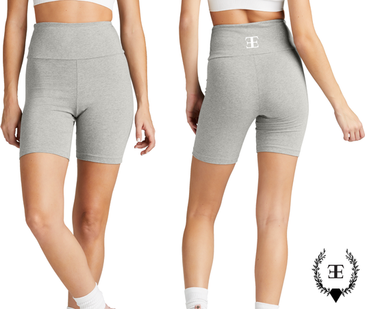 High Waisted Biker Shorts Grey E's