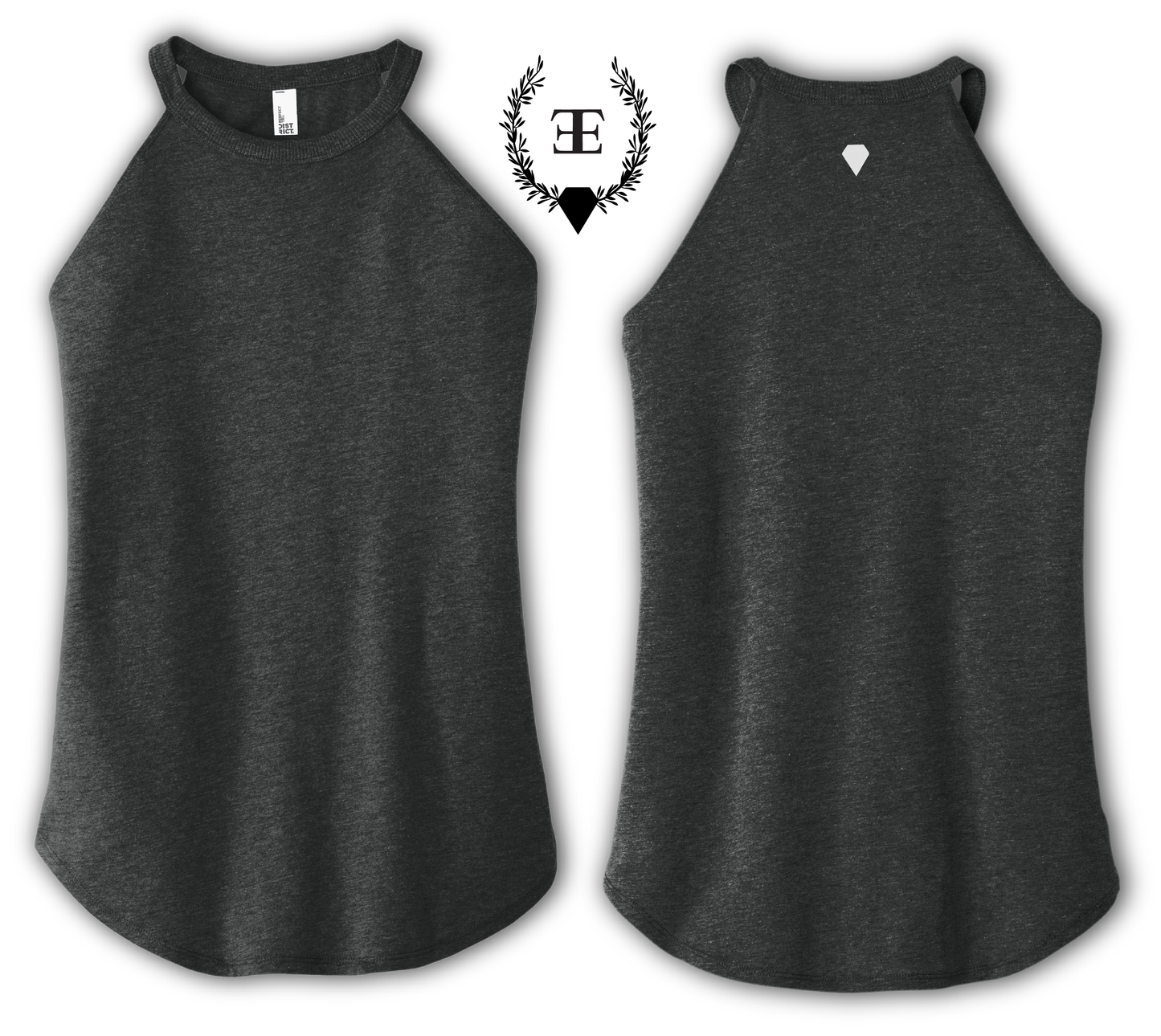 Women's Rocker Tee Black Frost Diamond