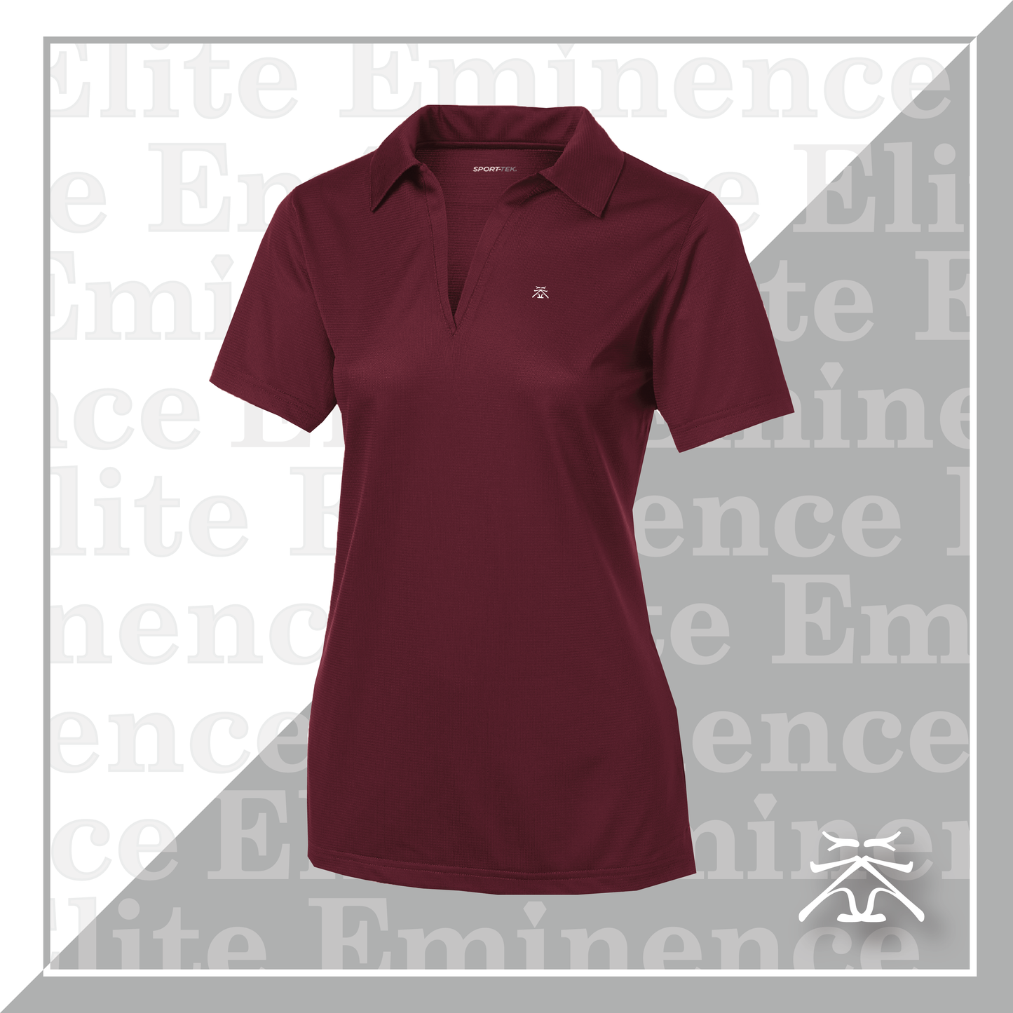 Women's Open Collar Polo