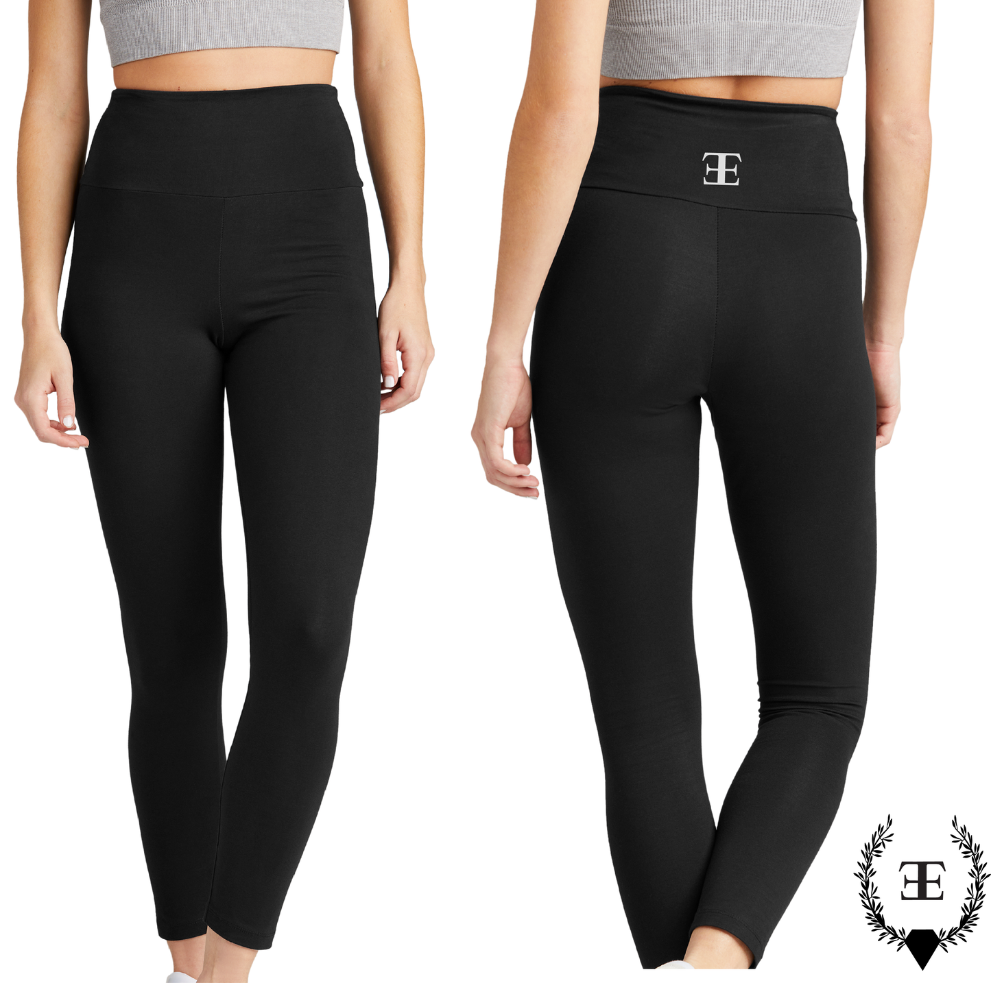 High Waisted Leggings Black E's